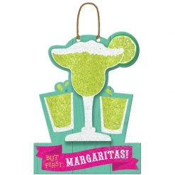 Balloon Agencies Fiesta Cinco Margarita Halloween Llama Western MDF Deluxe Hanging Sign Party Supplies