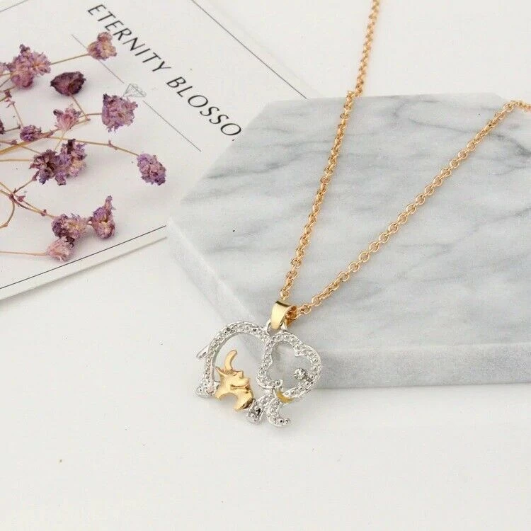 AliExpress Gold Silver Mother Baby Elephant Pendant Fashion Ladies Necklace Fashion Jewelry 4 AliExpress Gold Silver Mother Baby Elephant Pendant Fashion Ladies Necklace Fashion Jewelry