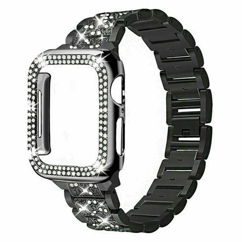 Elegancensplendour Rhinestone Apple Watch Band Bracelet & Diamante Glass Screen Protector 10 Elegancensplendour Rhinestone Apple Watch Band Bracelet & Diamante Glass Screen Protector