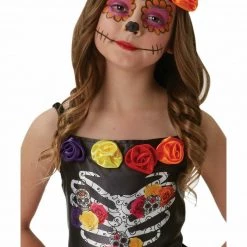 Rubie's Sugar Skull Red Rose Day Of The Dead Halloween Girls Costume Halloween Costumes