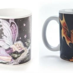 MDI Australia Coffee Ceramic Mug Novelty Tea Cup Mystical Mug Dragon Mystical Fairy Mug Home & Garden