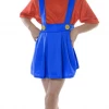 JD Party Kids Super Mario Brothers Luigi Or Mario Girls Costume Hat & Moustache Costumes