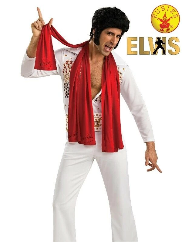 Rubies/Smiffys/Dr.Toms Elvis Presley Microphone Scarf Shades Headpiece Wig Mens Costume Accessory 3 Rubies/Smiffys/Dr.Toms Elvis Presley Microphone Scarf Shades Headpiece Wig Mens Costume Accessory