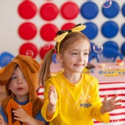 Rubie's Emma Yellow The Wiggles Girls Top Skirt Bow And Belt Costume