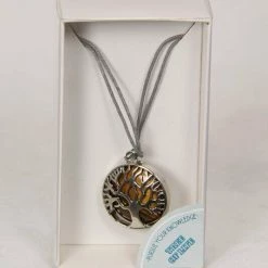 MALMAR Rose Turquoise Quartz Tree Of Life Necklace Gemstone Pendant Crystal Healing Fashion Jewelry