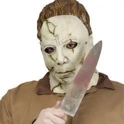 Morris Michael Myers Mask Knife Set Halloween Costume Accessory