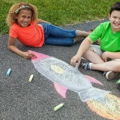 ABT Crayola Washable Sidewalk Chalks 8 Pieces Of Coloured Chalk Home & Garden