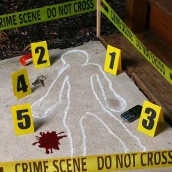 Sweidas Murder Mystery Crime Scene Investigation Kit 8 Pce Halloween Decorations Halloween Props/Decoration