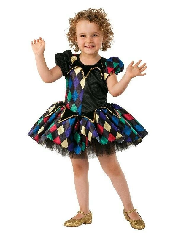 Rubie's Costumes Little Jester Tutu Dress And Headband Book Week Halloween Girls Costume 2 Rubie's Costumes Little Jester Tutu Dress And Headband Book Week Halloween Girls Costume