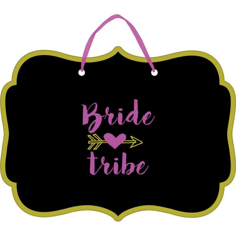 Balloon Agencies Party Supplies Bachelorette Bride Tribe Chalkboard Sign MDF Party Decoration 1 Balloon Agencies Party Supplies Bachelorette Bride Tribe Chalkboard Sign MDF Party Decoration