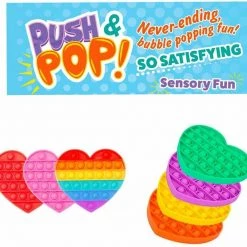Unbranded Pop Its Heart Fidget Toy Push Bubble Stress Relief Kids Pop It Tiktok 2021 NEW