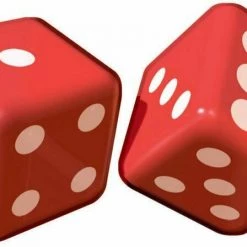 Balloon Agencies Home & Garden 2Pcs 30cm Jumbo Large Inflatable Dice Dot Diagonal Giant Blow Up Toy Party Air