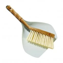 Kmart Bamboo Handle DUSTPAN & BRUSH SET