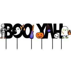 Balloon Agencies Halloween Props/Decoration Friends Boo Yah Yard Signs Pack Of 6 Halloween Decorations