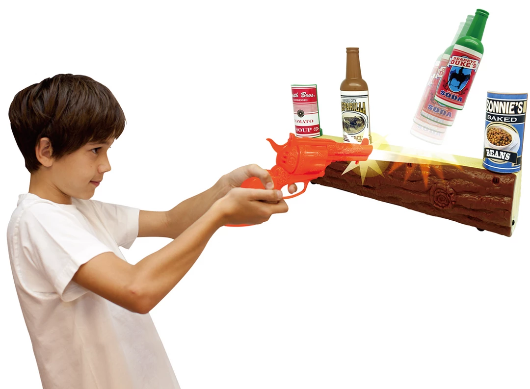 CATCH Home & Garden Virtual Infrared Beam Gun Shooting Cans & Bottles Wild West Target Game Set 3 CATCH Home & Garden Virtual Infrared Beam Gun Shooting Cans & Bottles Wild West Target Game Set