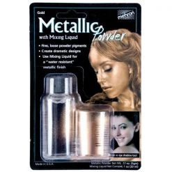 Tomfoolery MEHRON Intense Metals Metallic Powder & Mixing Liquid Face Body Eyeshadow Paint Costume Accessories