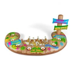 Williamvalentine Party Supplies BigMouth Floating Tiki Swim Up Bar & Cooler Pool Party Inflatable
