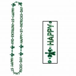 Balloon Agencies St Patrick's Day Green Beads Shamrock Irish Chain Necklace Bracelet Costume Accessories
