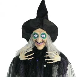 Morris Costumes 6ft Animated Hanging Witch Halloween Decoration Prop