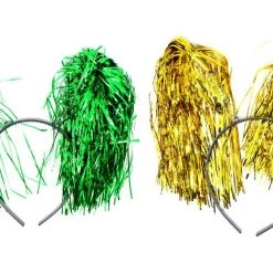 JD Party Australia Day Aussie Green And Gold Tinsel Headband Costume Accessory