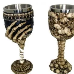 MAL 1pce 19cm Skull Goblet Mug 2 Asst Drinking Cup Halloween Mancave Resin Décor 5 MAL 1pce 19cm Skull Goblet Mug 2 Asst Drinking Cup Halloween Mancave Resin Décor