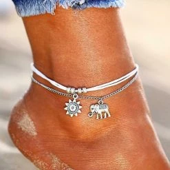 AliExpress Boho Silver Elephant Ladies Anklet