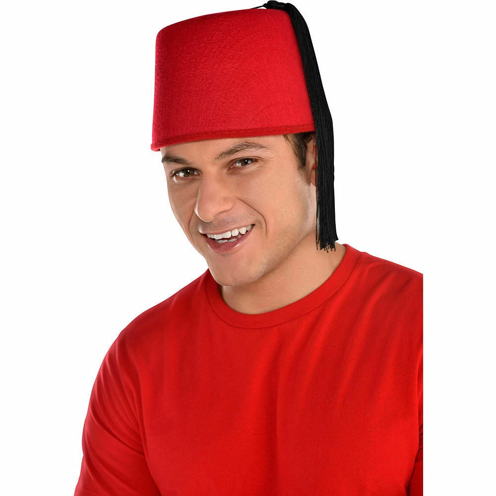 Balloon Agencies Burgundy Fez Adult Costume Hat Costume Accessories 1 Balloon Agencies Burgundy Fez Adult Costume Hat Costume Accessories