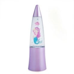 MDI Girls Shake & Shine Glitter Lamp Night Light Bedroom Mermaid Unicorn Fairy