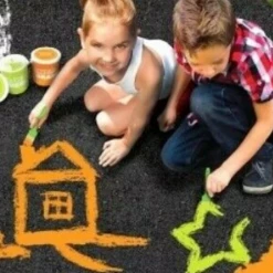 BIGW Home & Garden Colorific CHALK IT UP CHALK PAINT 2 X Bright Neon Sidewalk Chalk & Rollers