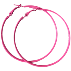 JD 80s Neon Rave Big Hoop Earrings 1980s Costume Accessory Round Or Triangle