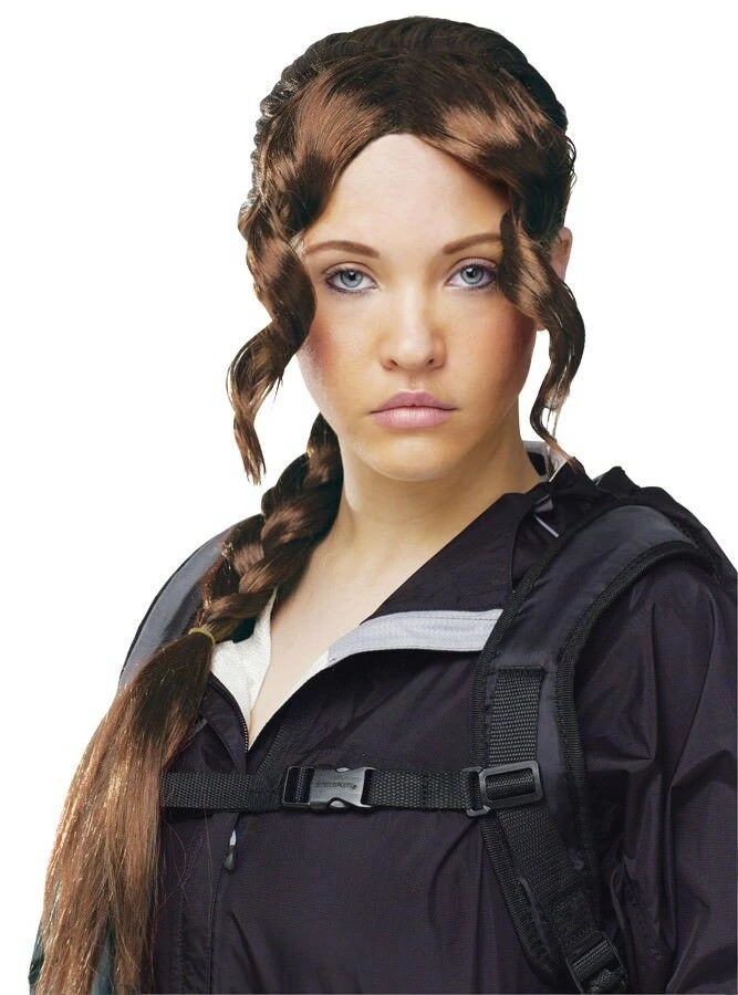 Morris Costumes District Girl Katniss Hunter Games Brown Braid Plait Women Costume Wig 1 Morris Costumes District Girl Katniss Hunter Games Brown Braid Plait Women Costume Wig