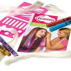 BIG W Colour & Design Your Own Hair Extensions Budding Hairdressers Girls Craft Kit