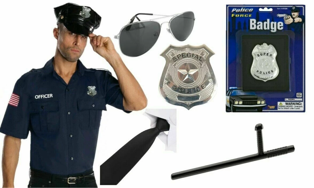 Rubies Costume Accessories Police Officer Cop Policeman Uniform Mens Costume & Accessories 1 Rubies Costume Accessories Police Officer Cop Policeman Uniform Mens Costume & Accessories