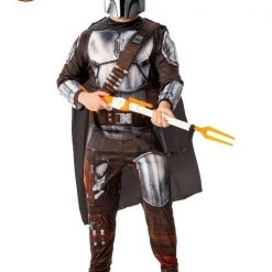 Rubie's Costumes Licensed Star Wars Deluxe Adult Mandalorian Movie Theme Men's Costume