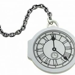 Unbranded Alice In Wonderland White Rabbit Jumbo White Pocket Watch Clock Dont Be Late