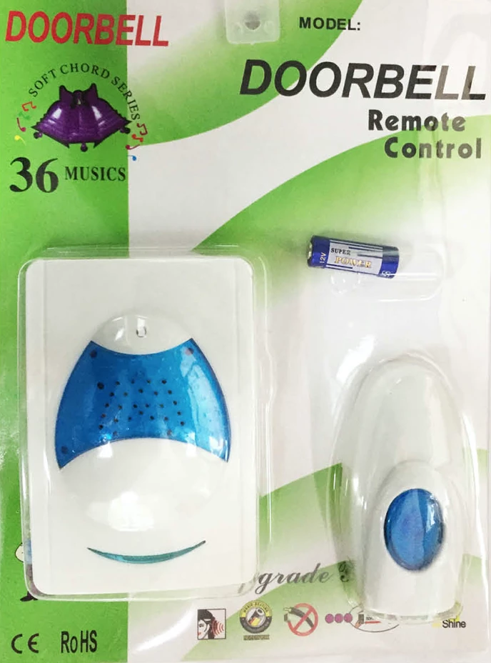 JD Party Home & Garden Electronic Wireless Chime Door Bell Doorbell With Remote Control Tune 36 Songs 1 JD Party Home & Garden Electronic Wireless Chime Door Bell Doorbell With Remote Control Tune 36 Songs