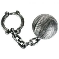 Sweidas Ball And Chain Prisoner Convict Costume Accessory