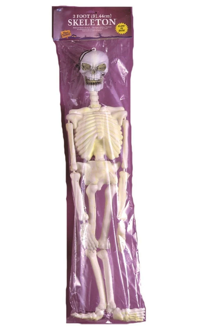Unbranded 92cm Skeleton Glow-In-The-Dark Halloween Decoration Prop 1 Unbranded 92cm Skeleton Glow-In-The-Dark Halloween Decoration Prop