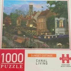 Kmart Art Gallery Canal Living 1000 Piece Jigsaw Puzzle Adult Kids 12 Year Plus Home & Garden