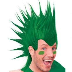 Balloon Agencies Wigs Mohawk Game Day Sports Coloured High Spikes Party Wig Costume Accessory