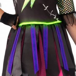 Rubie's New Frankie Frankenstein Monster Light Up Size 8-10 Halloween Girls Costume Halloween Costumes