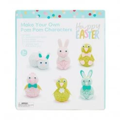 Kmart Happy Easter Arts & Krafts Make Your Own Pom Pom Characters Set