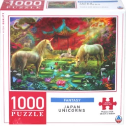 Kmart Art Gallery Japan Unicorns 1000 Piece Jigsaw Puzzle Adult Kids 12 Year Plus Home & Garden
