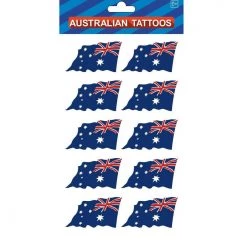 JD Party Costume Accessories Australian Flag Map Temporary Tattoos Accessory Stickers Australia Day