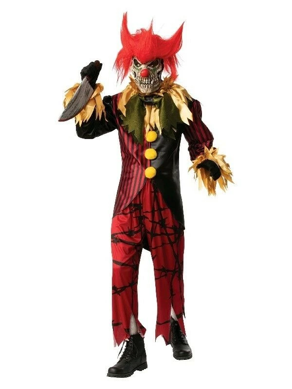 Rubie's Halloween Costumes Crazy Clown Circus Horror Mens Boys Halloween Costume 3 Rubie's Halloween Costumes Crazy Clown Circus Horror Mens Boys Halloween Costume