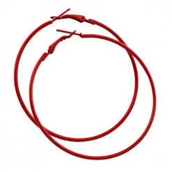 JD 80s Neon Rave Big Hoop Earrings 1980s Costume Accessory Round Or Triangle