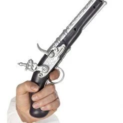 Unbranded Costume Accessories Caribbean Pirate Plastic Diecast Pirate Pistol Costume Accessory