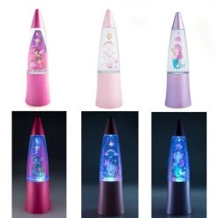 MDI Girls Shake & Shine Glitter Lamp Night Light Bedroom Mermaid Unicorn Fairy
