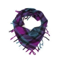 JD Costume Accessories Checkered Square Fitted Tie Bandana Head Wrap Scarf