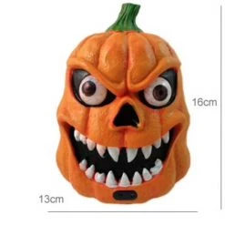 Aussie Toys Talking Pumpkin Flashing Eyeballs Scary Sounds Motion Activated Halloween Prop